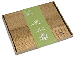 Gerlach 1760 Planche À Découper En Bois De Chêne Pour Découper La Viande Les Légumes Solide Et Robuste Facile À Nettoyer Style Moderne 30 x 24 cm Natur