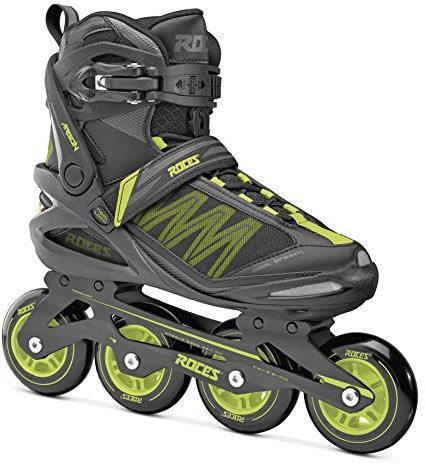 Roces Erwachsene Argon Inline Skates, Black/Lime, 40