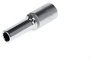 GEDORE red Douille longue, Entraînement 1/2 12,5 mm, 12 pans, Diamètre 10 mm, Outil, R61101014, Acier chromé