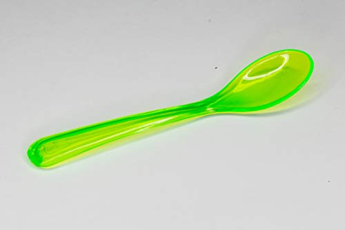 Kimmel Eierlöffel Babylöffel Dessertlöffel (6 Stück) Mehrweg, Kunststoff, Grün-transparent, 21-000-3313-1