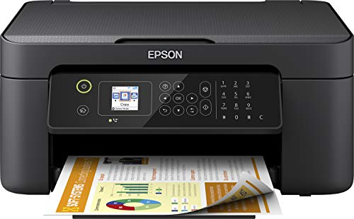 Epson Imprimante WorkForce WF-2810, Multifonction 4-en-1 professionnel : Imprimante recto verso / Scanner / Copieur / Fax, A4, Jet d'encre couleur, Connexion Wifi Direct, Cartouches séparées, NOIR
