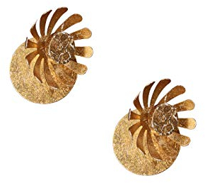 Luce Design Einflammige LED Wandleuchten 2er Set im Florentiner Stil mit Blumen Motiv, Metall Blattgold