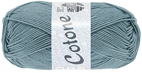 LANA GROSSA Cotone | Baumwollbasicgarn | Handstrickgarn aus 100% Baumwolle | 50g Wolle zum Stricken & Häkeln | 125m Garn FB 89