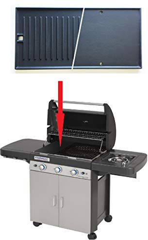 ALTIGASI Prime – Plaque de rechange réversible pour plan de cuisson barbecue 3 séries Campingaz, 22,5 x 45 cm