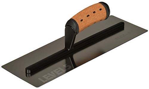 LEVEL5 4-989 Flex-Trockenbau-Kelle, gebogen, 0,5 mm Klinge, dreifach gehärteter Edelstahl, schlagfester Griff, Sheetrock-Gyprock Wandbrett, Gipskarton, 35,6 x 12,1 cm