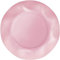 Zeus Party Piatti Piani Carta Plastificata Tinta Unita con Bordi Ondulati 25cm (Rosa)