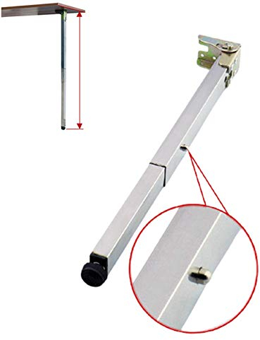 Edelstahl DIY Möbelfüße,Klapp Metall Möbelbeine,Klapp Metall Tischbeine,Verstellbare Teleskop Bar Schreibtischbeine,Push-Pull Lift Esstische Schrankbeine,Rv KlappfüßE,mit Schrauben(75cm/29.5cm)