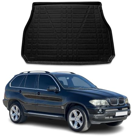 Kofferraumwanne Laderaumwanne für BMW X5 E53 1999-2006 Gummi TPE Schwarz