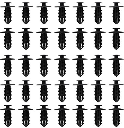 The Lord of the Tools 50pcs Clips de Fixation de Rivet en Plastique A1249900492 pour Doublure de Passage de Roue Trou de 7mm Compatible avec Mercedes Classe E CLS CLK W202 W203 W204 W205