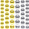 Canlierr 120 Pieces Memory Wire End Caps 3mm 4mm 5mm Stainless Steel Cord End Caps Half Drilled Beads Ball End Jewelry End Cap for Earrings Necklace Bracelet Jewelry Making DIY Crafts (Gold, Silver)
