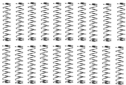 20 pcs Ressort de Compression,Ressort de Compression en Acier Inoxydable Ressort de Compression de Rechange Ressort Comprimé argent pour Produits Électroniques Équipements Mécaniques0,3 x 2 x 35 mm