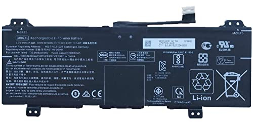 GH02XL HSTNN-DB9M L75253-271 L75783-005 GHO2XL Remplacement de la Batterie d'un Ordinateur Portable pour HP Chromebook 11A G8 11 G8 14 G6 Chromebook X360 11 G3 14AT-NA000 NA0010DS Series(7.7V 47.3Wh)