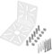 WiTi L-Shape Wall and Ceiling Mount Bracket for CCTV Camera IP Cameras, PTZ Dome Camera Holder Solid Metal Universal Holes Pattern, Suitable for Security Surveillance System Indoor and Outdoor