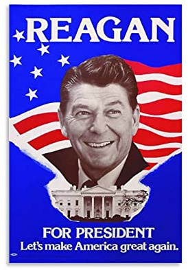 TSALF Kunstwerk Malerei Leinwanddrucke Kein Rahmen Ronald Reagan Poster 60x90cm