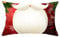 Dsnyu Kissenbezug mit Weihnachtsmotiv, Sankt-Bart-Schneeflocken Polyester Kissenbezug, Weiß Rot Xmas Kissenbezug für Sofa Couch 30x50cm