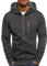 Hoodie Herren,Pullover Herren Zip up Langarm Hoodie mit Kapuze Kapuzenpullover mit Reißverschluss Sweatjacke Kordelzug Casual Sport Winter Sweatshirt Kapuzenjacke Kapuzenpulli Jacke