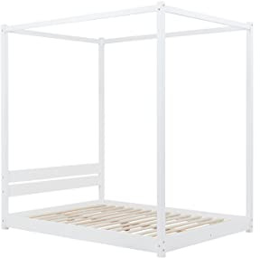 Birlea Darwin Four Poster Double Bed White