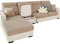 SHANNA Sofa Überzug Stretch, Couch Sofabezug 1 2 3 Sitzer L Form Ecksofa, Sofa Cover Sitzkissenbezug Sofaüberwürfe rutschfest Möbelschutz mit Elastischem Boden, Weben Kamel Rückenlehnenbezug