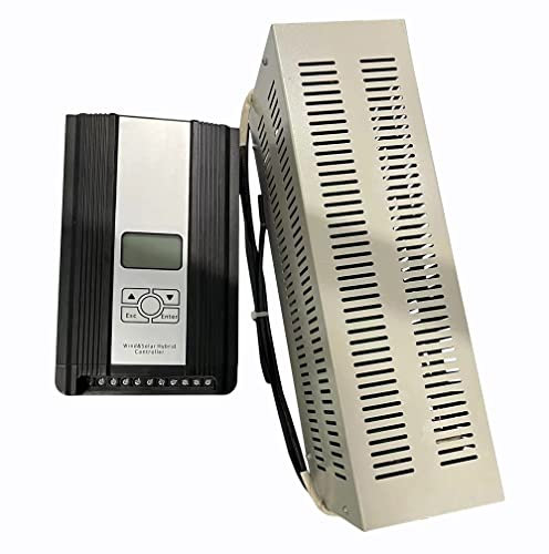 2000W Windladeregler Solarregler MPPT Hybrid Charge Controller 12V / 24V 48V 96V LCD Display Batterie Boost Regulator - Windkraftanlage 2000W / Photovoltaik 400W mit Dump Load (48V)
