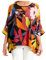 Minetom Damen Sommer Chiffon Bluse Strand Beiläufige T Shirt Lose Hemd Oversize Oberteile Tuniken Tops Strandponcho Bikini Cover Up Stil 33 Einheitsgröße