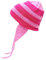 CozofLuv Hot Pink Beanie Hut mit Ohrklappen Rosa Beanie (Kids)