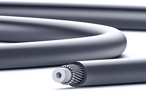 2 Meter Fahrrad Schaltzug Hülle Außenzug Bowdenzug Kabelhülle 4mm Teflon Grau Meterware OT-SP41 (2)