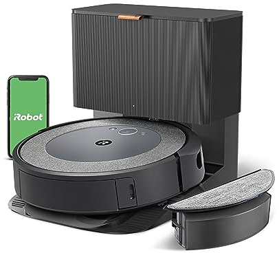 iRobot Roomba Combo i5+ Self-Emptying Robot Vacuum and Mop, Clean by Room with Smart Mapping, Empties Itself for Up to 60 Days, Works with Alexa, Personalized Cleaning OS