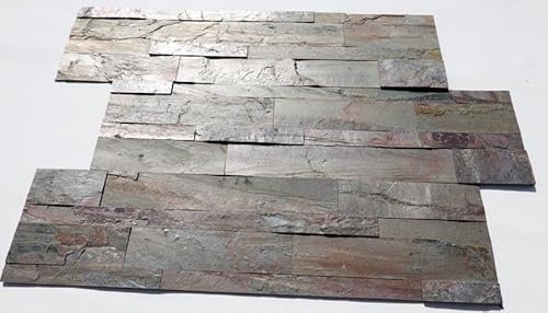 Steinfurnier Naturstein Wandverkleidung Universal ECHTSTEIN Marmor Schiefer Basalt Quarzit Steinplatte