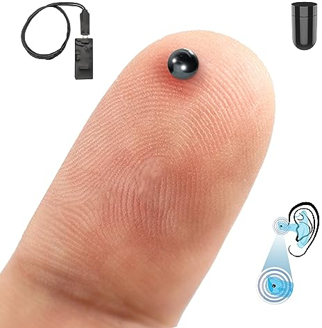 PingaOculto Oreillette Espion Bluetooth Ecouteur Mini Invisible pour Examen Nano Caché Telephone Microphone - Casque sans Fil Discrete Ecoute à Distance (Oreillette Espion Nano V8 + Vip Pro UltraMini)