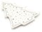 Carousel Home 26cm Christmas Tree Trinket Dish | White Ceramic Tree-shaped Trinket Tray | Festive Jewellery Dish Decorative Plate