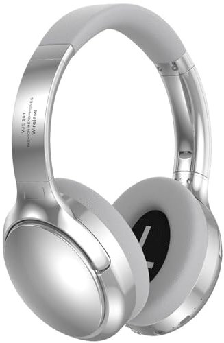 YiYunTE Auriculares Inalambricos Bluetooth Diadema, Cascos con Microfono y Cable, Auriculares Cancelación Ruido Plegables Over Ear Cascos Noise Cancelling Headphones para Musica Gimnasio Gym