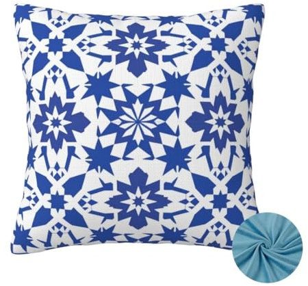 Kissenbezug 35x35 cm, Sofa Kissen Boho DekoKissen, Herbst Zierkissenbezüge, Kissenhülle Doppelseitig, Weicher Kuschelkissen, Couch Kissen Indien Cushion Cover, für Auto Zimmer Deko Wohnzimmer -OZ307