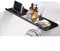 Badewannenablage Acrylglas, Badezimmer Aufbewahrungsbox Badewannentisch Badezimmer Organizer Ablage Tablett Deko Bad, Für Ipad Und Bücher Badewannentablett(Size:70CM,Color:Schwarz)