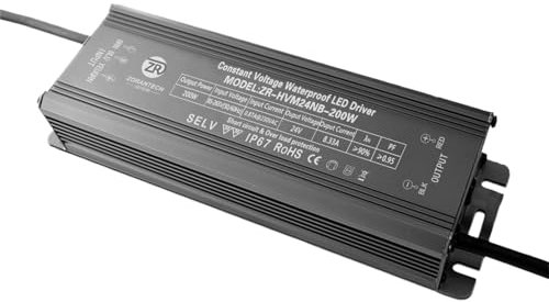 EWWFGUR Fuente de alimentación de Voltaje Constante de 200W, bañador de Pared LED Resistente al Agua, Fuente de alimentación conmutada de 24V, Fuente de alimentación Regulable Dali de 0-10V(24V)
