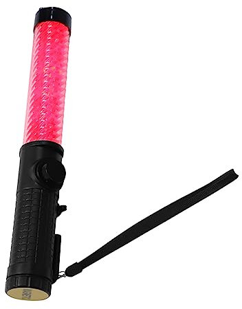 HOMSFOU Multifunktionale Led-glühstab Verkehrs-sicherheitslicht Mit Handgurt Tragbare Warnleuchte Für Straßenkontrolle Notfall Camping Parkplatzführung Und Verkehrssignalisierung