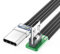 FeiYeup Short USBC Flat Thin Ribbon FPC Cable USB TypeC 90 Degree to MicroUSB for Data and Charging