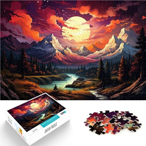Puzzle de 1000 piezas para adultos, montañas de la Sierra Nevada, divertido rompecabezas para toda la familia, juego educativo para cumpleaños y Navidad, 26 x 38 cm