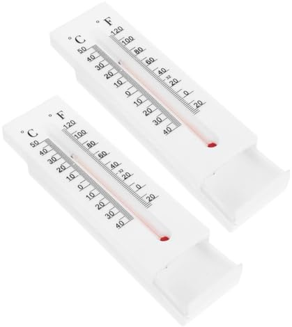 Abaodam Praktische Schlüsselverstecke Dekorativer Schlüsselkasten für Außen Thermometer Deko aus Kunststoff 2 Stück zum Verstecken von Schlüsseln im Garten und Büro