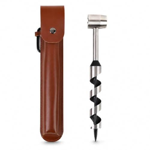 Bushcraft Clé à TarièRe Manuelle, Tariere Perceuse à Main Pour Bois | Foret à Bois Scotch Eye Foret HéLicoïDal Manuel Foret De TarièRe à Bois Bushcraft Pour Le Camping Et Le Travail Du Bois
