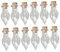 Hemobllo 32Pièces Mini Bouteilles Verre Transparent Forme de Bouchons Liège pour DIY