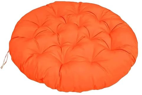 Wasserdichtes Outdoor Bodenkissen 40x40cm - Perfekt für Schaukelstühle, Rattanstühle und Terrassen - Bequemes Sitzkissen für Hängesessel - Stilvolles Orange Design (ohne Stuhl)