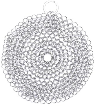 4-8 Stainless Steel Scrubber Metal Cleaning Cleaner Tool Rusts Scrapers For Casts Iron Pots Cleaning Utensils Washing Net