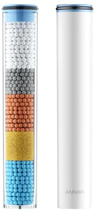 Filtro Ducha Antical con Vitamina C Ablandador de Agua para Ducha que Elimina Cloro y Metales Pesados Purificador de Agua Universal para el Cuidado de la Piel Seca, Cabello y Uñas