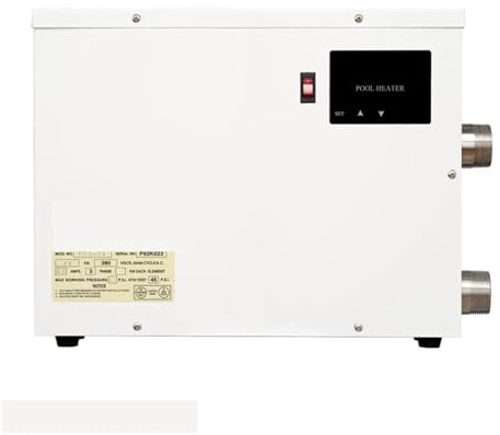 DIGNIFE Poolheizung, Elektrischer digitaler Warmwasserbereiter, Thermostat, Schwimmbadheizung, SPA, Badheizung, einstellbare Temperatur(9KW 220V)