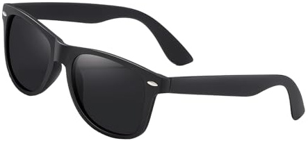 Ruimooto Sonnenbrille Herren Damen Polarisiert UV400 - Rechteckig Noir