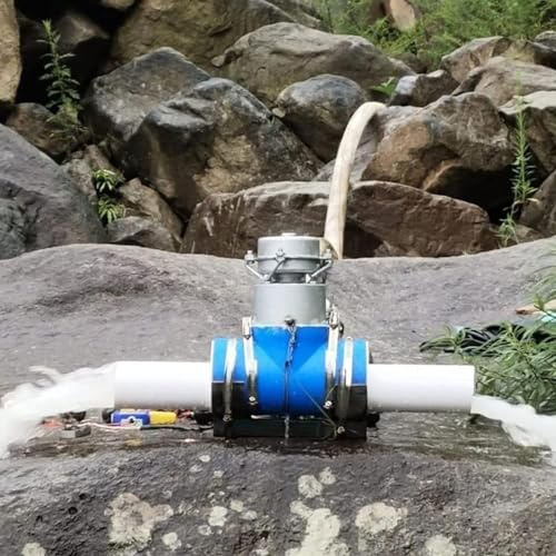 Micro generador hidroeléctrico, turbina de agua portátil de 1000 W para el hogar y al aire libre, estación de energía hidráulica, turbina hidroeléctrica