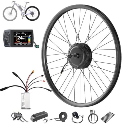 Varstrom 36 V 250 W E-cykel konverteringssats 26 27,5 28 29 tum bakhjul navmotor | Bakhjul E-cykel konverteringssats med display valfri motor för frihjul mountainbike (batteri ingår ej)