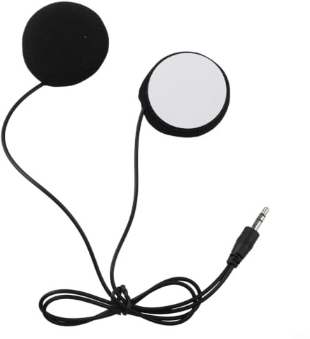 Motorcycle Helmet Speakers Microphone For Intercom System Headset Part Soft Hard Wire Mic Clear Audio Noise Reduction Full Face Half Helmet Black(A)