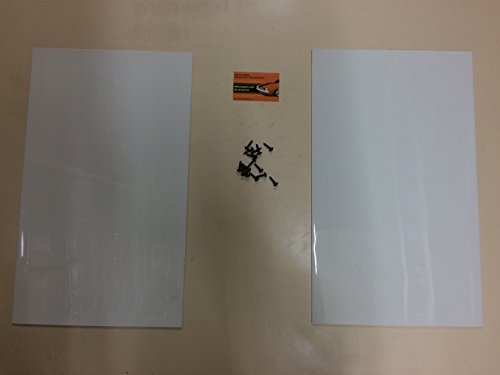 MSA, paraschizzi da rally, colore bianco, 500 mm x 300 mm, in PVC da 3 mm, 1 coppia
