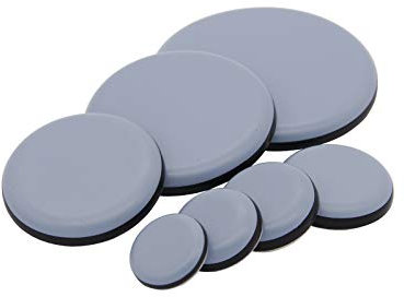 16 Stück Teflongleiter Ø 19, 22, 25, 30, 40, 50, 63 mm selbstklebend (25 mm)